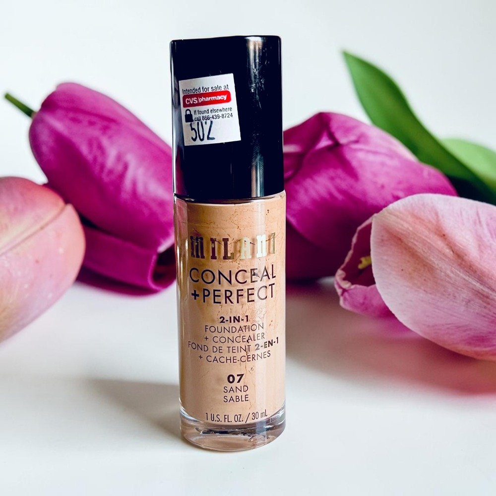Milani Conceal + Perfect 2-In-1 Foundation + Concealer 1oz 07 Sand Cool Tan